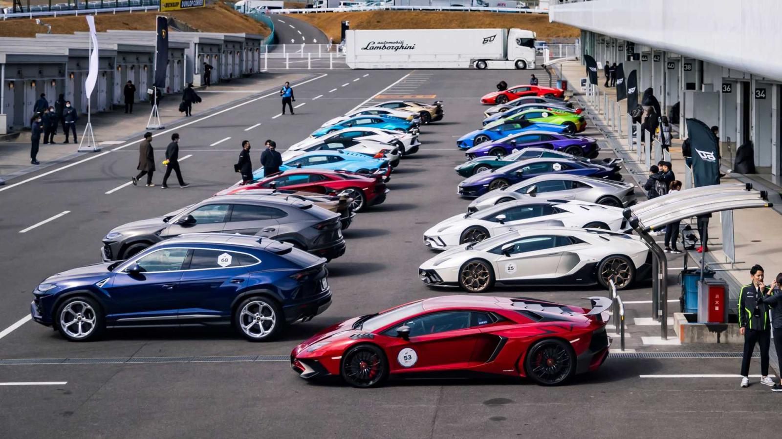 Η μεγαλύτερη μάζωξη Lamborghini στον κόσμο έγινε στη Suzuka!